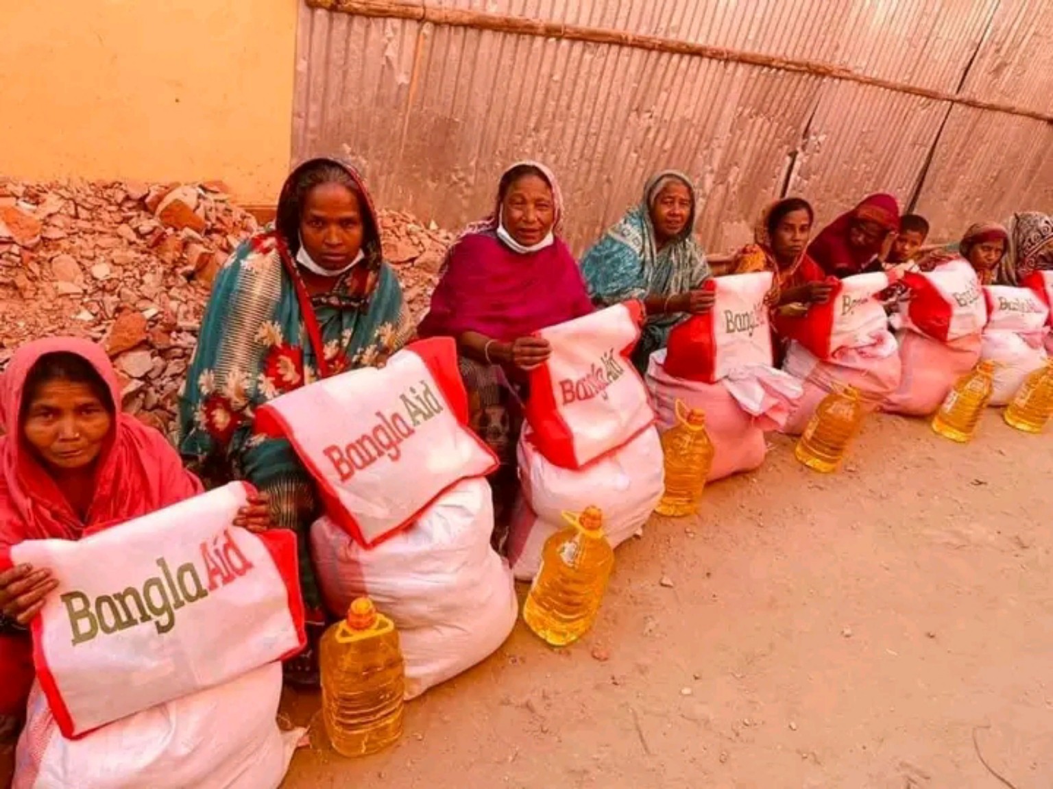 Food assistance packages prepared for families